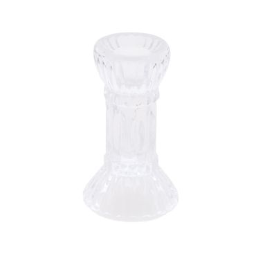 Tombez sous le charme de ce magnifique bougeoir en verre transparent de dimensions 6 x 12,5 cm | jourdefete.com Tombez sous le charme de ce magnifique bougeoir en verre transparent de dimensions 6 x 12,5 cm | jourdefete.com