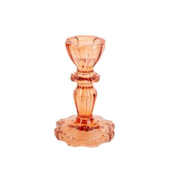 Bougeoir Renaissance Verre Terracotta Ø 7 x 11 cm | jourdefete.com Bougeoir Renaissance Verre Terracotta Ø 7 x 11 cm | jourdefete.com