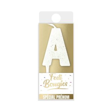 Bougie lettre "A" blanche scintillante pour gâteau | jourdefete.com Bougie lettre "A" blanche scintillante pour gâteau | jourdefete.com