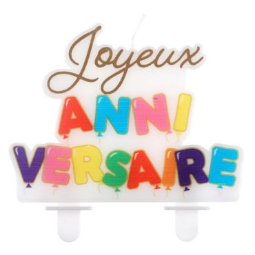 Une superbe bougie colorée à mettre sur un gâteau d'anniversaire | jourdefete.com Une superbe bougie colorée à mettre sur un gâteau d'anniversaire | jourdefete.com