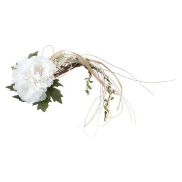 Utilisez ce bouquet de 3 pivoines blanches avec tiges et feuilles sur votre table | jourdefete.com Utilisez ce bouquet de 3 pivoines blanches avec tiges et feuilles sur votre table | jourdefete.com