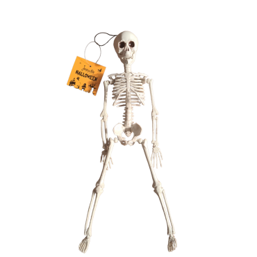 Squelette blanc à suspendre pour Halloween | jourdefete.com Squelette blanc à suspendre pour Halloween | jourdefete.com