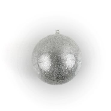 Bulle Pailletée Transparente 10 cm Argent Bulle Pailletée Transparente 10 cm Argent