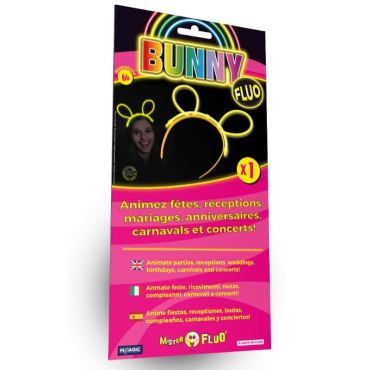 Serre-tête bunny fluo lumineux Serre-tête bunny fluo lumineux