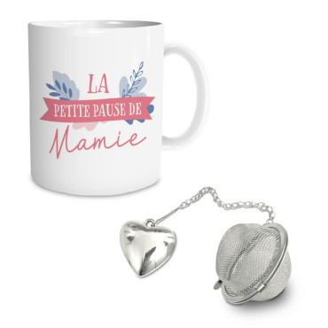 coffret mug et boule à thé pour Mamie | jourdefete.com coffret mug et boule à thé pour Mamie | jourdefete.com