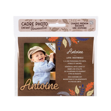 Cadre photo prénom avec signification personnalisée sur fond bois | jourdefete.com Cadre photo prénom avec signification personnalisée sur fond bois | jourdefete.com