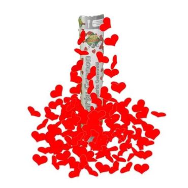 Canon à confettis Cœurs Rouges - 40 cm - Tir à 5 m | jourdefete.com Canon à confettis Cœurs Rouges - 40 cm - Tir à 5 m | jourdefete.com