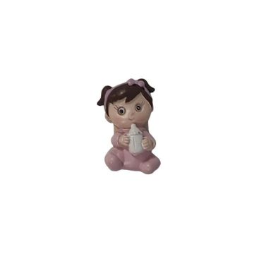 Figurine de bébé fille avec biberon à coller | jourdefete.com Figurine de bébé fille avec biberon à coller | jourdefete.com