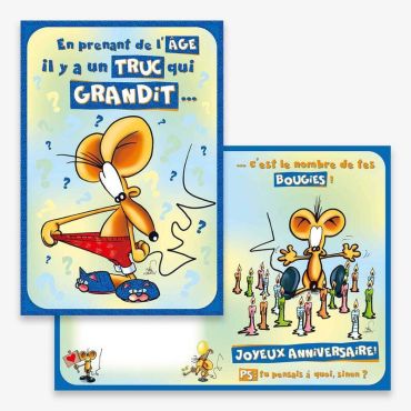 Carte d’Anniversaire Grand Format avec Enveloppe - "En prenant de l'âge…" | jourdefete.com Carte d’Anniversaire Grand Format avec Enveloppe - "En prenant de l'âge…" | jourdefete.com