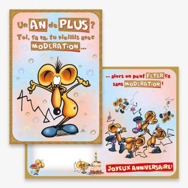 Carte d’Anniversaire Grand Format avec Enveloppe - "Un an de plus ?" | jourdefete.com Carte d’Anniversaire Grand Format avec Enveloppe - "Un an de plus ?" | jourdefete.com