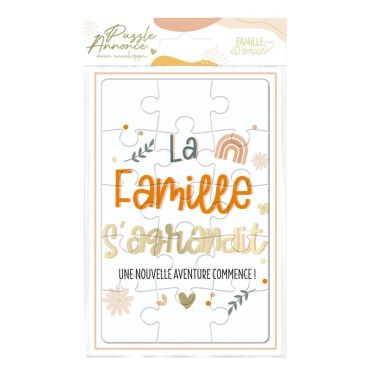 Un beau puzzle qui annonce à votre famille une grossesse et un futur bébé | jourdefete.com Un beau puzzle qui annonce à votre famille une grossesse et un futur bébé | jourdefete.com