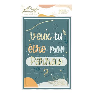 Un beau puzzle qui annonce à votre proche que vous voulez le voir devenir le parrain de votre enfant | jourdefete.com Un beau puzzle qui annonce à votre proche que vous voulez le voir devenir le parrain de votre enfant | jourdefete.com