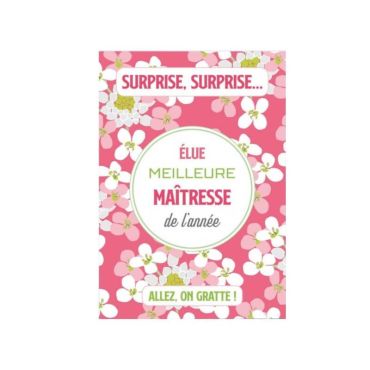 carte à gratter modèle au choix maîtresse ou maître | jourdefete.com carte à gratter modèle au choix maîtresse ou maître | jourdefete.com