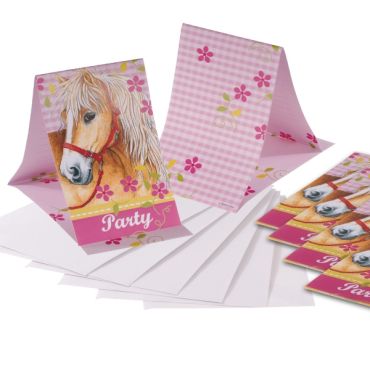Cartes d'Invitation + Enveloppes Anniversaire Chevaux Cartes d'Invitation + Enveloppes Anniversaire Chevaux