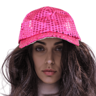 Casquette fuchsia à sequins, accessoire disco pour soirée festive | jourdefete.com Casquette fuchsia à sequins, accessoire disco pour soirée festive | jourdefete.com