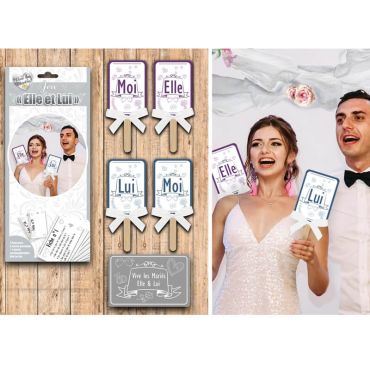 Jeu "Elle et Lui" pour animation de mariage Jeu "Elle et Lui" pour animation de mariage