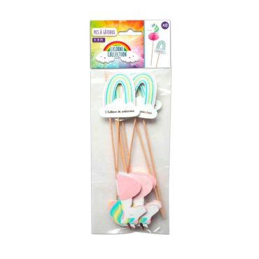 Sachet de 8 grands pics - Licorne