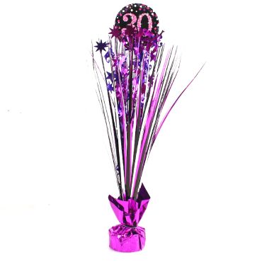 Centre de Table Palmier 30 Ans - Violet / Rose Centre de Table Palmier 30 Ans - Violet / Rose