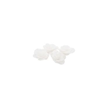 4 roses blanches effet lin 4 roses blanches effet lin