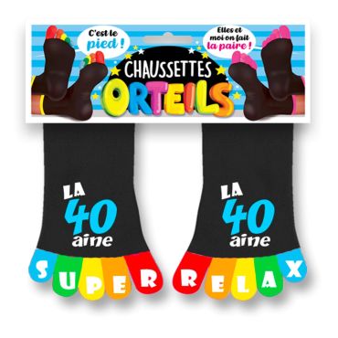Chaussettes-à-orteils-40ans | jourdefete.com Chaussettes-à-orteils-40ans | jourdefete.com