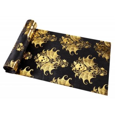 Une déco d'Halloween parfaite avec ce chemin de table baroque | jourdefete.com Une déco d'Halloween parfaite avec ce chemin de table baroque | jourdefete.com
