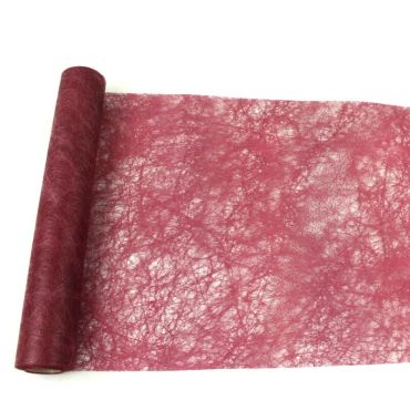 Chemin de Table en Intissé Romance de couleur bordeaux Chemin de Table en Intissé Romance de couleur bordeaux