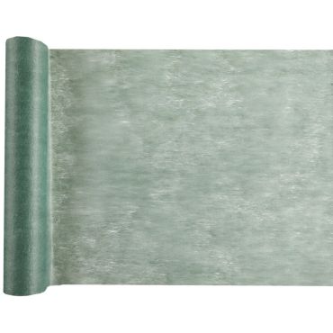 Un chemin de table intissé de couleur vert eucalyptus pour votre table | jourdefete.com Un chemin de table intissé de couleur vert eucalyptus pour votre table | jourdefete.com