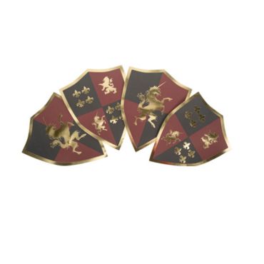 4 sets de table bouclier chevalier bordeaux et noir | jourdefete.com 4 sets de table bouclier chevalier bordeaux et noir | jourdefete.com