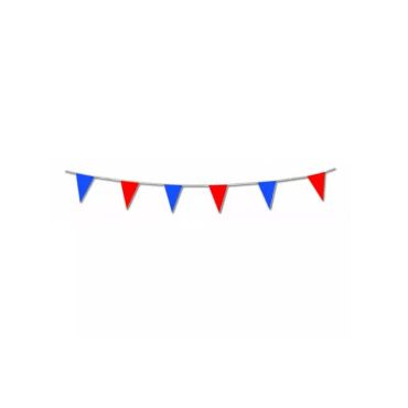guirlande de 15 fanions rouges et bleus de 5 mètres | jourdefete.com guirlande de 15 fanions rouges et bleus de 5 mètres | jourdefete.com
