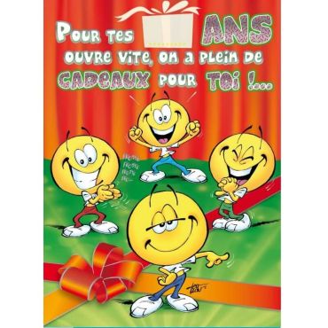Carte d'Anniversaire Maxi Format avec Enveloppe - Age à personnaliser Carte d'Anniversaire Maxi Format avec Enveloppe - Age à personnaliser