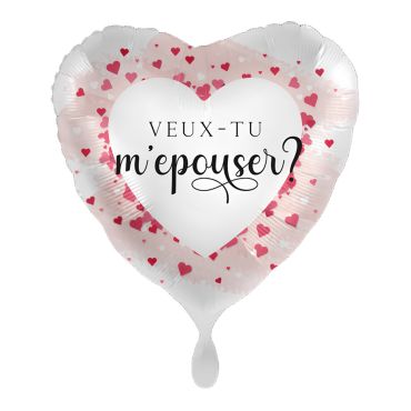 Ballon cœur Veux-tu m’épouser rose et blanc demande en mariage | jourdefete.com Ballon cœur Veux-tu m’épouser rose et blanc demande en mariage | jourdefete.com