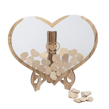 Optez pour ce splendide cœur en bois et plexiglas afin de faire un joli livre d'or | jourdefete.com Optez pour ce splendide cœur en bois et plexiglas afin de faire un joli livre d'or | jourdefete.com