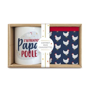 Un coffret composé d'un mug et d'une paire de chaussettes pour votre papa poule | jourdefete.com Un coffret composé d'un mug et d'une paire de chaussettes pour votre papa poule | jourdefete.com