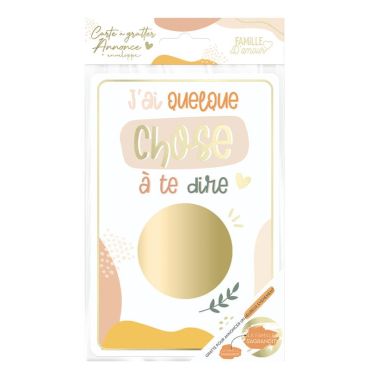 Une carte à gratter pour que la famille découvre la grossesse | jourdefete.com Une carte à gratter pour que la famille découvre la grossesse | jourdefete.com