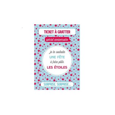 carte a gratter anniversaire etoiles | jourdefete.com