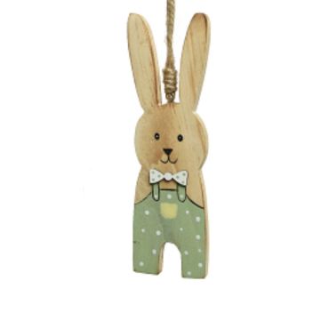 Décoration Pâques à Suspendre - Bois - Lapin Garçon - Vert | jourdefete.com Décoration Pâques à Suspendre - Bois - Lapin Garçon - Vert | jourdefete.com