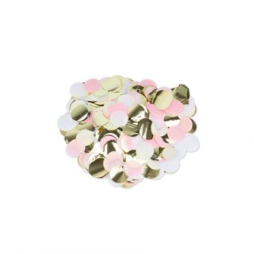 Gros Confettis - Rose, Blanc et Or | jourdefete.com Gros Confettis - Rose, Blanc et Or | jourdefete.com
