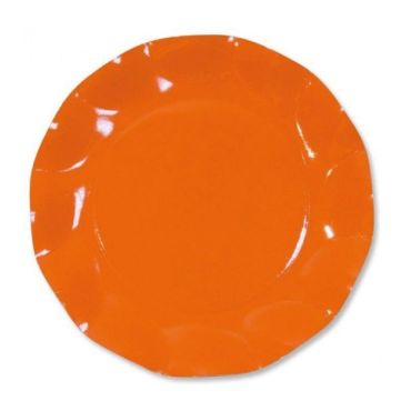10 Coupelles Vagues en Carton - Orange 10 Coupelles Vagues en Carton - Orange