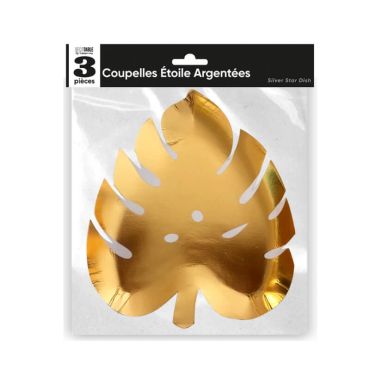 3 coupelles feuilles or | jourdefete.com 3 coupelles feuilles or | jourdefete.com