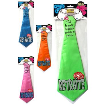Cravate Géante Retraite - Coloris au Choix Cravate Géante Retraite - Coloris au Choix