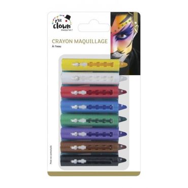 Crayons de maquillage à l’eau, pack de 8 couleurs vives | jourdefete.com Crayons de maquillage à l’eau, pack de 8 couleurs vives | jourdefete.com