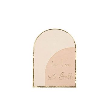 16 Serviettes - Collection Curve La vie est belle