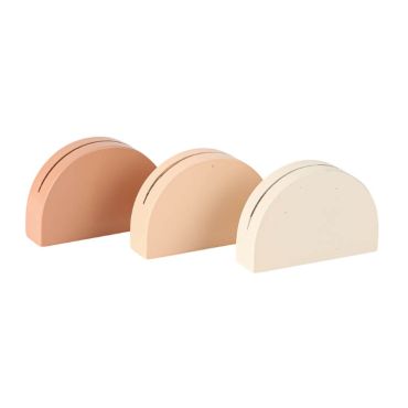 3 Supports en bois pour Marque-Places - Collection Curve 