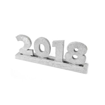Support de table 2018 argenté Support de table 2018 argenté
