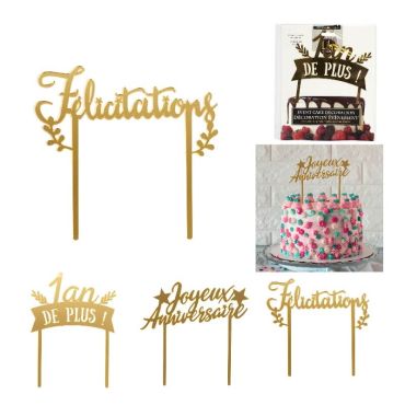 décoration de gâteau cake topper texte au choix | jourdefete.com décoration de gâteau cake topper texte au choix | jourdefete.com