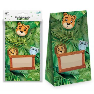 Des sachets à offrir aux copains de votre enfant lors de son anniversaire animaux | jourdefete.com Des sachets à offrir aux copains de votre enfant lors de son anniversaire animaux | jourdefete.com