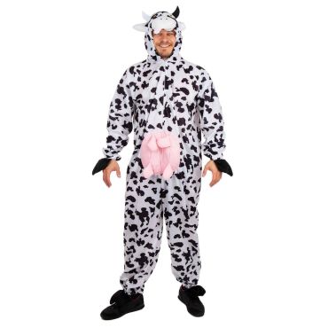 Homme portant un déguisement vache avec mamelle humoristique pour adulte | jourdefete.com Homme portant un déguisement vache avec mamelle humoristique pour adulte | jourdefete.com
