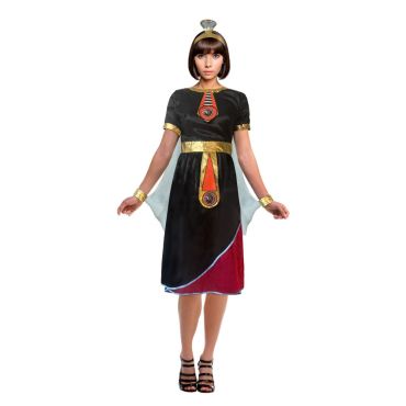 Déguisement femme style Nefertiti noir et doré avec coiffe égyptienne | jourdefete.com Déguisement femme style Nefertiti noir et doré avec coiffe égyptienne | jourdefete.com