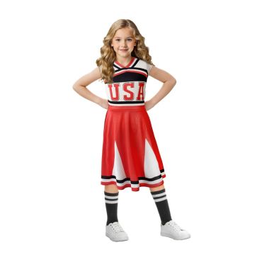 Déguisement cheerleader USA rouge et blanc pour enfant | jourdefete.com Déguisement cheerleader USA rouge et blanc pour enfant | jourdefete.com