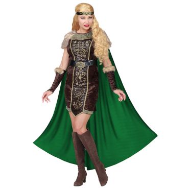 Déguisement Viking Sigrid femme avec cape | jourdefete.com Déguisement Viking Sigrid femme avec cape | jourdefete.com